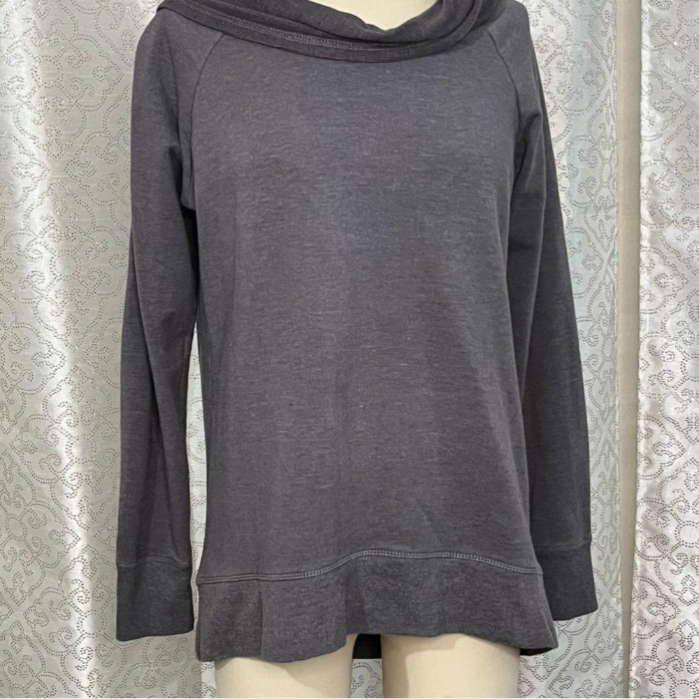 Balance Connection, Boat Neck Sweatshirt with Hoodie